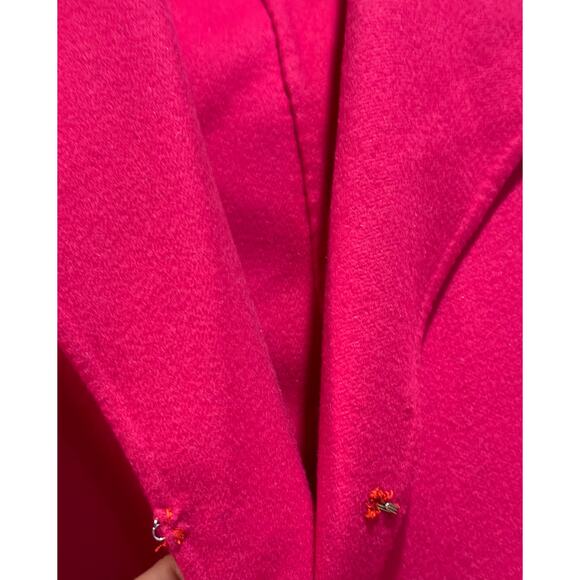 Hot Pink Marina Rinaldi Pink Coat No Size Label Oversized Vintage‎ Inspired - Picture 4 of 14